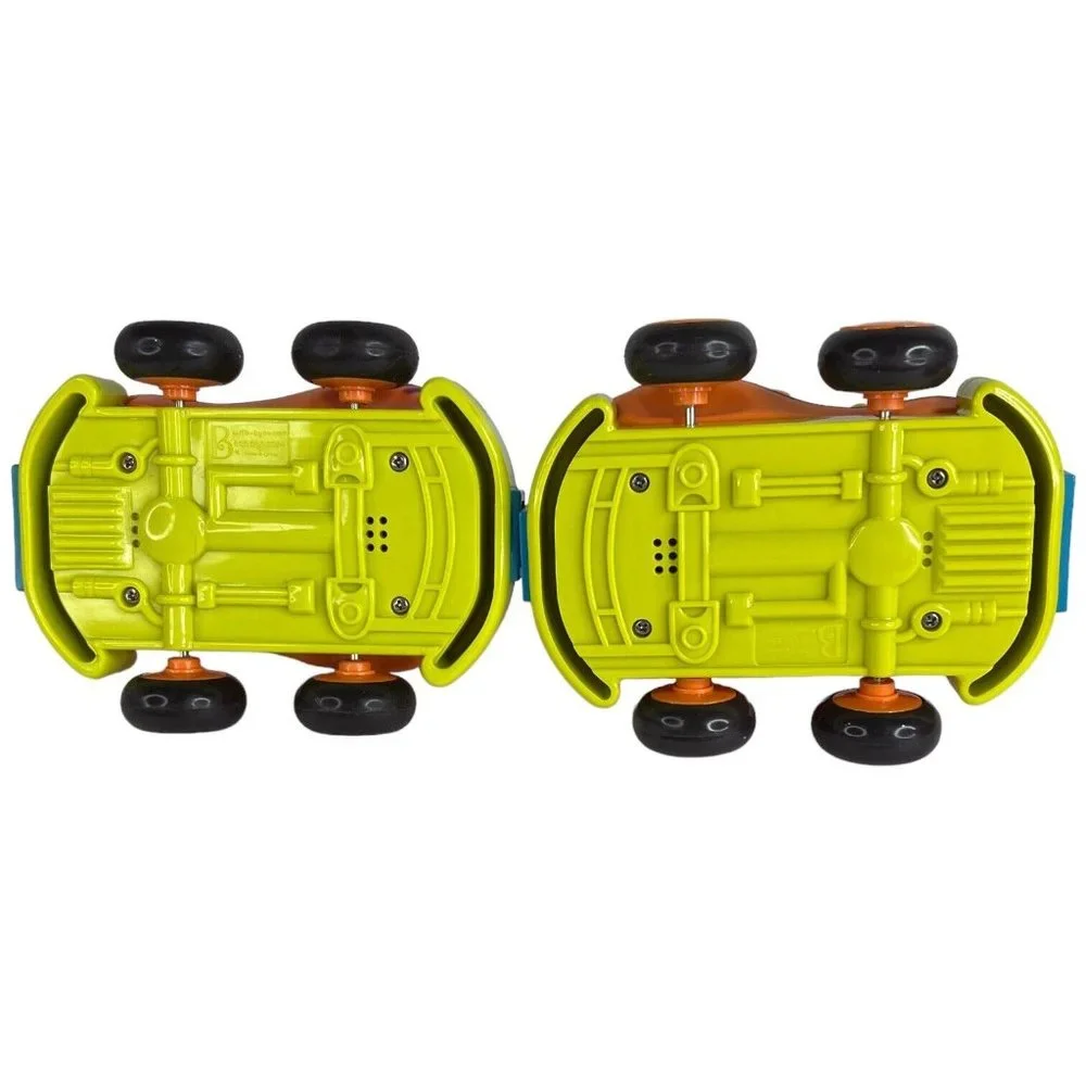 Battat‎ Just B You Pull Back And Go Set Of 4 Rubber Friction Toy Cars Tiger Lot